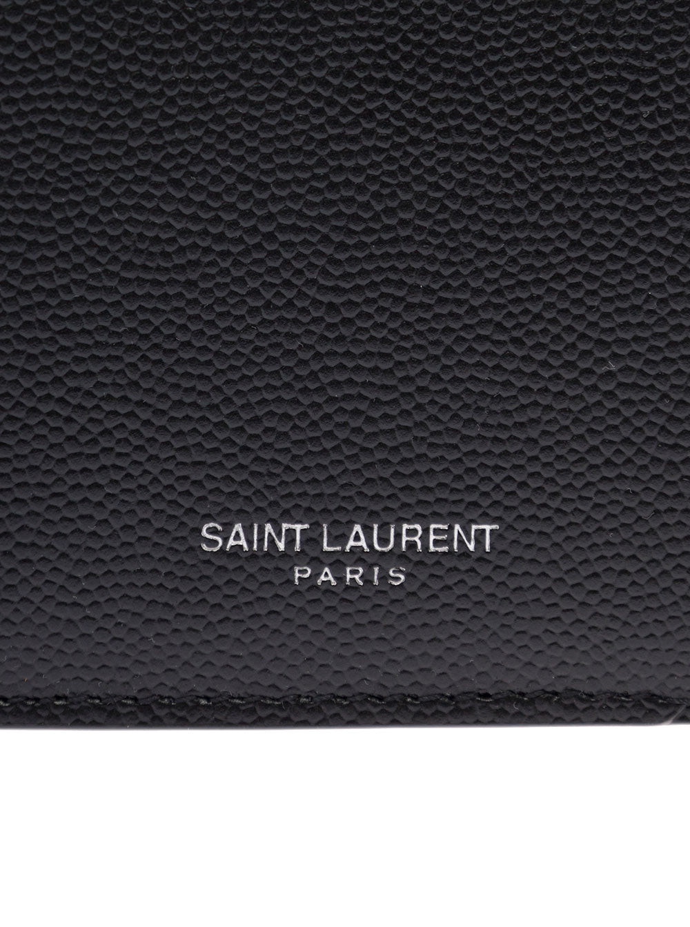 Saint Laurent Men Saint Laurent Man's Black Leather Card Holder