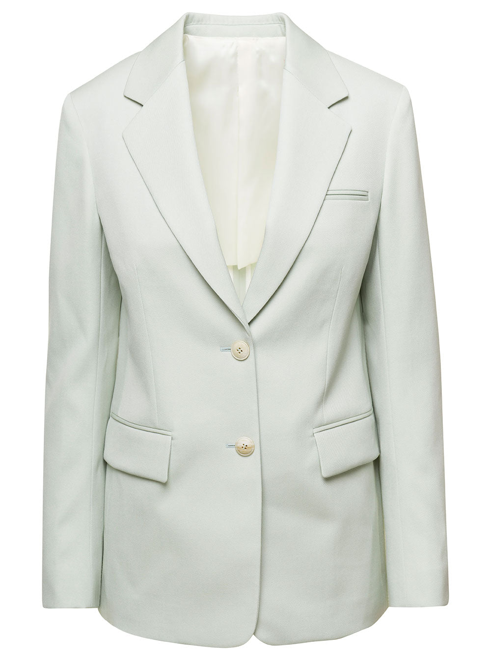 Light gray blazer on a white background
