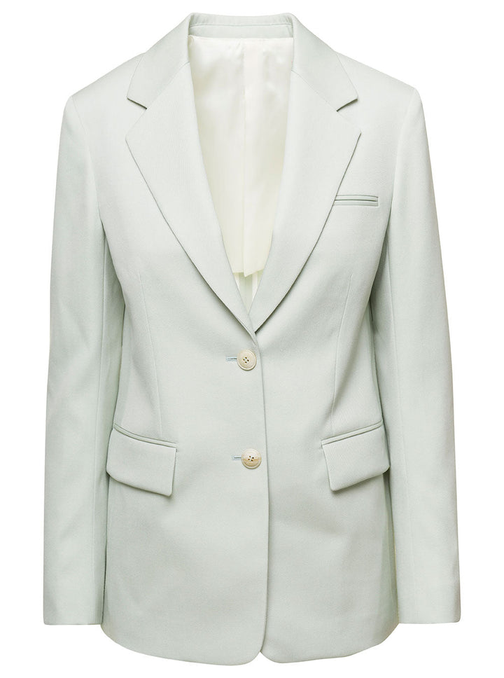 Light gray blazer on a white background