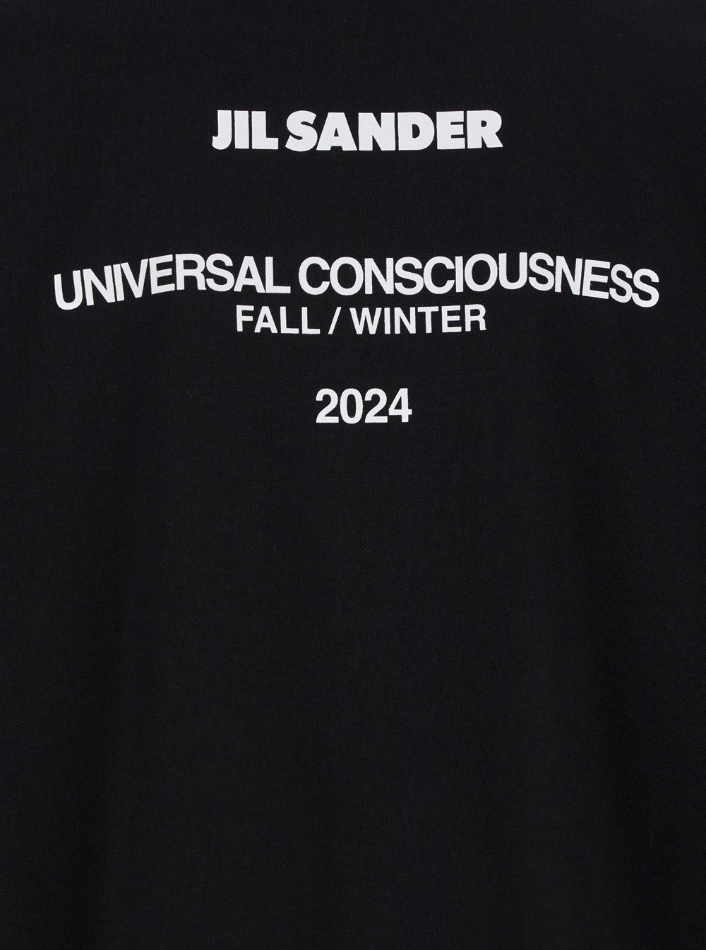 Jil Sander Men Black Double-Layers T-Shirt In Cotton Man