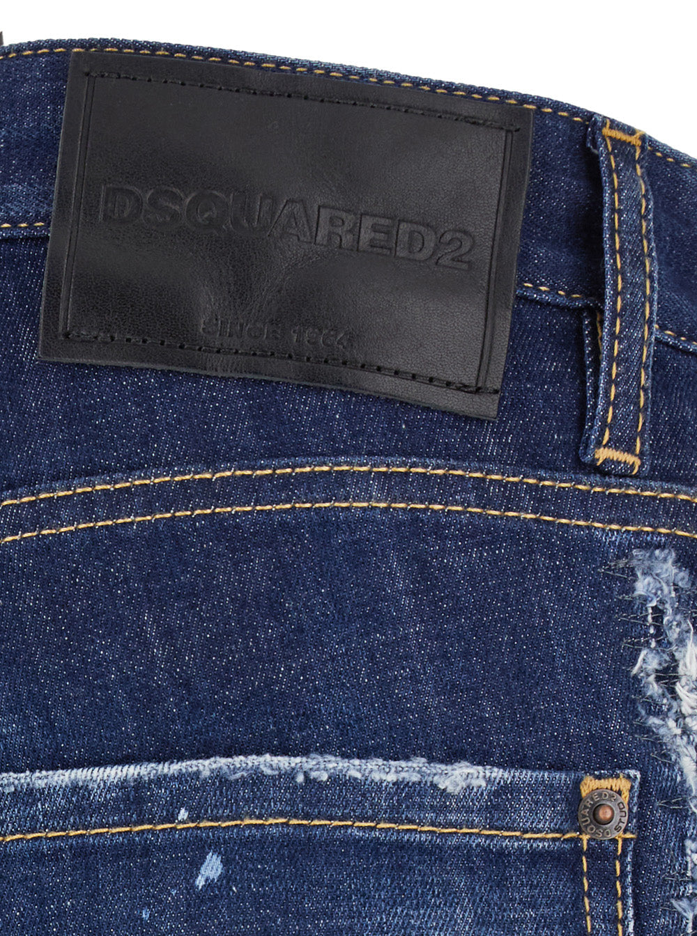 Dsquared2 Men 'Cool Guy' Blue Straight Jeans With Faded Effect In Stretch Cotton Denim Man