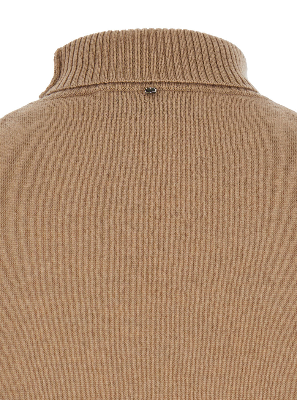 Sportmax Women 'Ardenza' Beige Knit Vest With High Neck In Wool Woman
