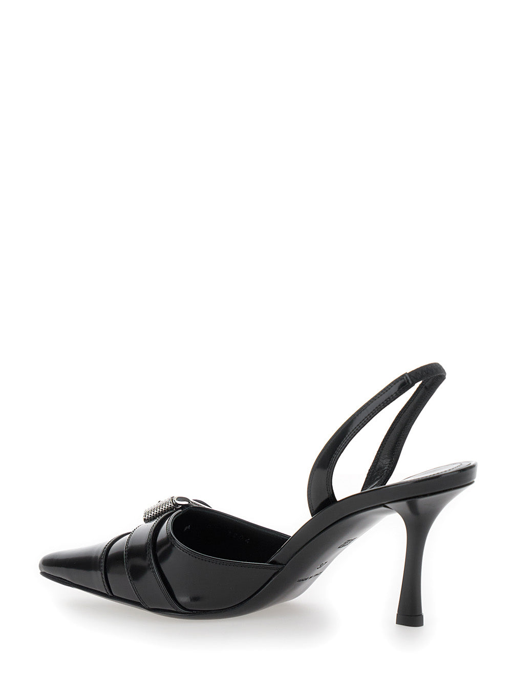 Givenchy Women 'Voyou' Black Slingback Pumps With A Buckle In Patent Leather Woman