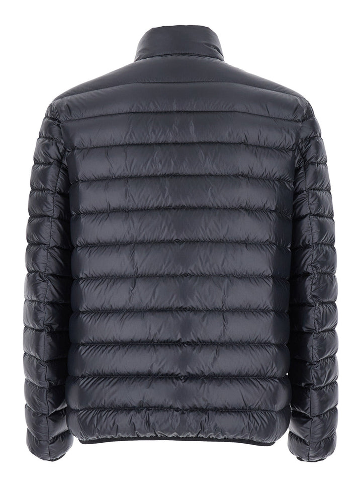Givenchy Men Black High Neck Down Jacket With Logo Detail In Tech Fabric Man