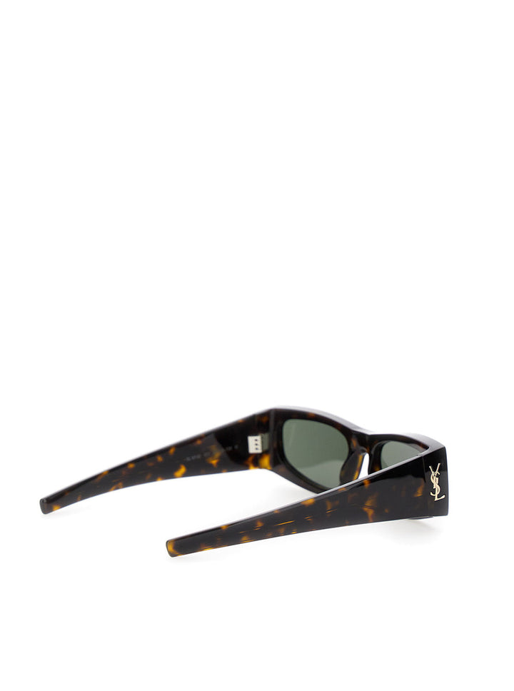 Saint Laurent Women 'Ysl Sl M140' Brown Sunglasses With Cassandre In Tortoiseshell Acetate Woman