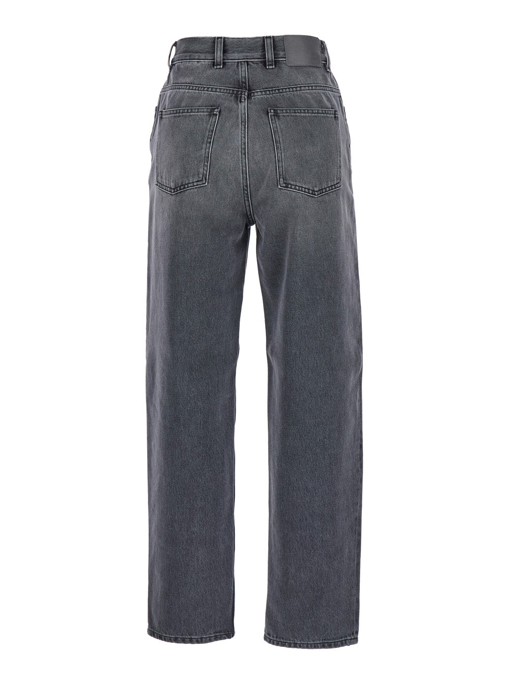 Moncler Women Grey Five-Pocket Jeans In Denim Woman