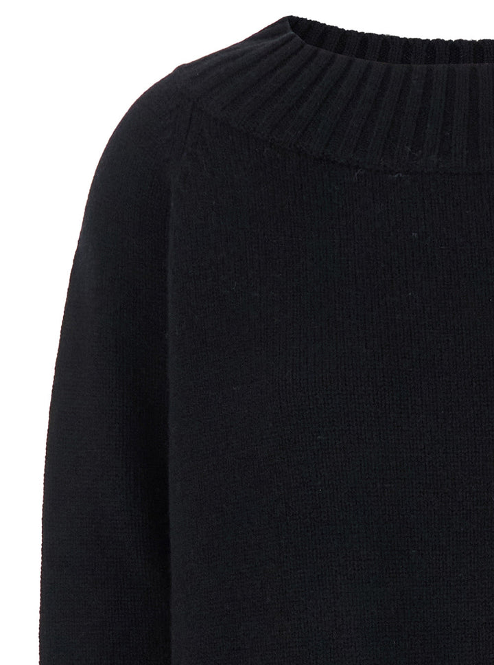 Max Mara Women 'Radames' Black Sweater With Boat Neckline In Wool And Cashmere Woman