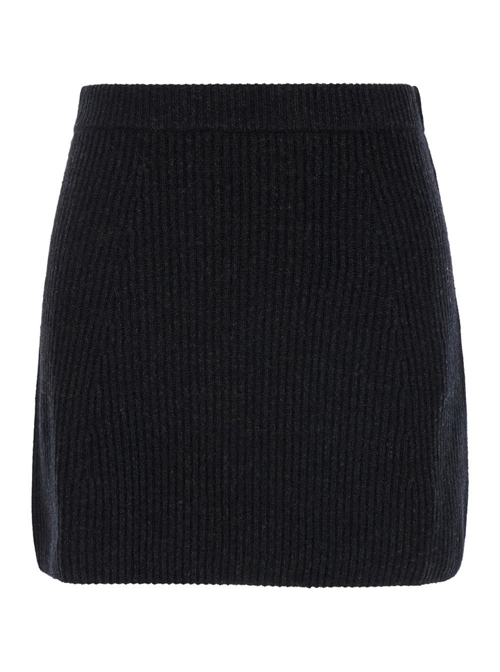 Sportmax Women 'Teiera' Black Mini Skirt In Wool Woman