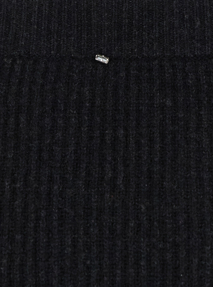 Sportmax Women 'Teiera' Black Mini Skirt In Wool Woman