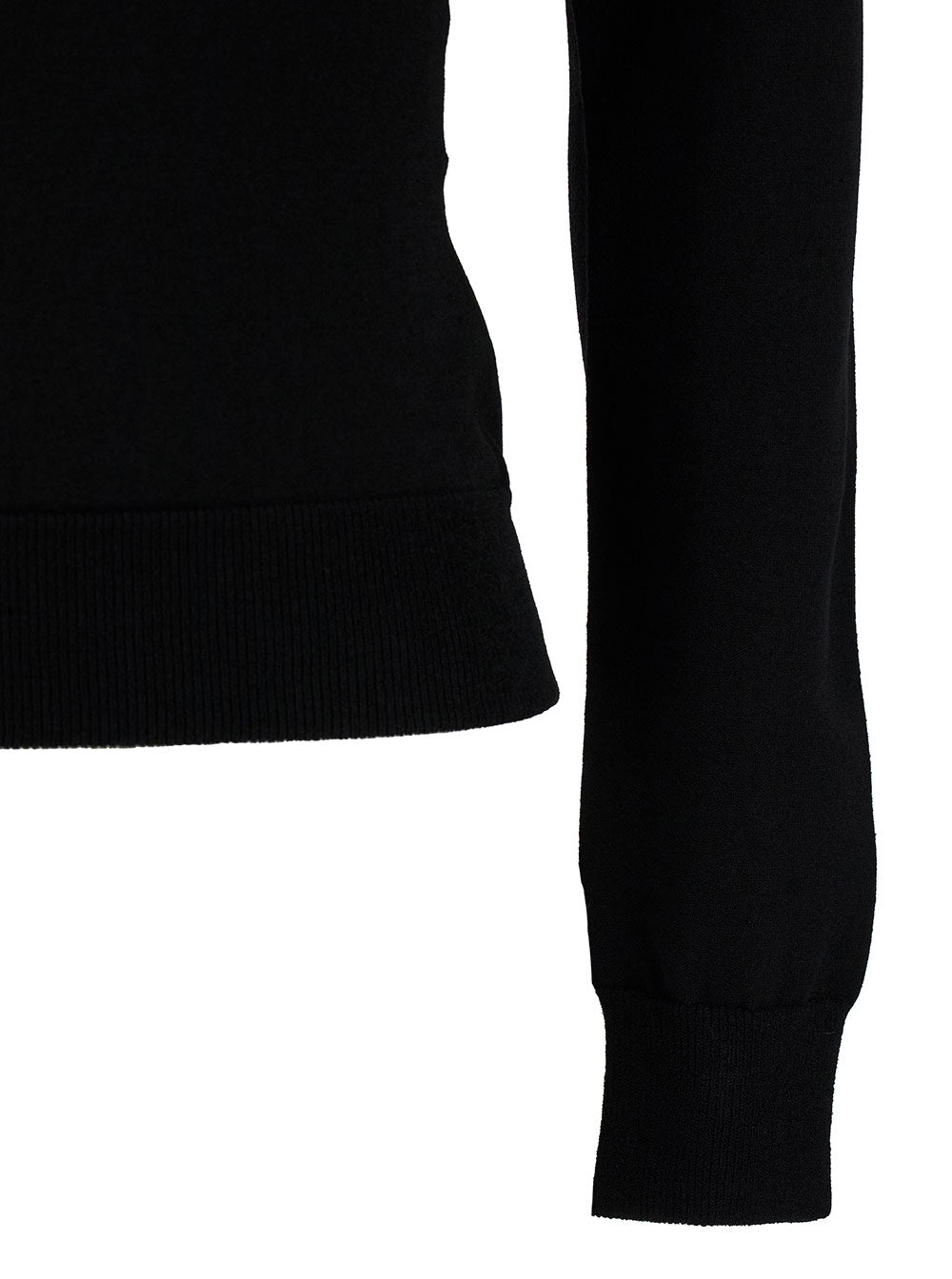 Alexander Mcqueen Women Black Top With Square Neckline In Viscose Blend Woman