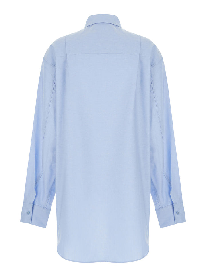 The Andamane Women Light Blue Shirt With Buttons In Cotton Blend Woman