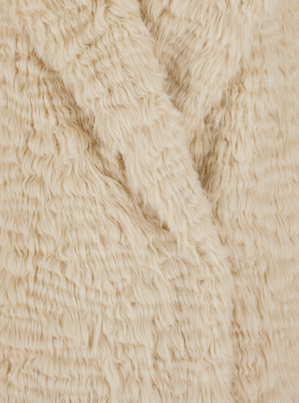 Stand Women 'Nicole' Beige Double-Breasted Coat With Classic Revers In Eco-Fur Woman