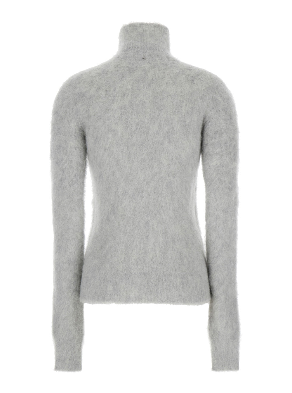 Sportmax Women "Elgar" Grey Swater With Turtleneck In Alpaca Woman