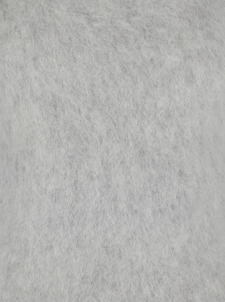 Sportmax Women "Elgar" Grey Swater With Turtleneck In Alpaca Woman