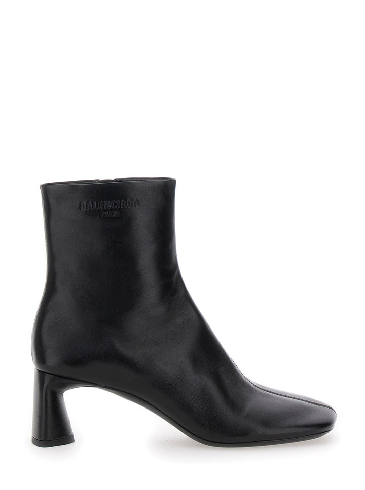 Balenciaga Women 'Duty Free 60Mm' Black Boots With Square Tip In Leather Women