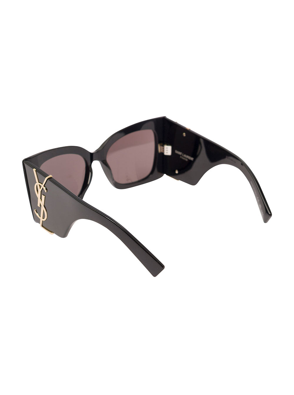 Saint Laurent Women 'Blaze' Black Cat-Eye Sunglasses With Oversize Frame In Acetate Woman