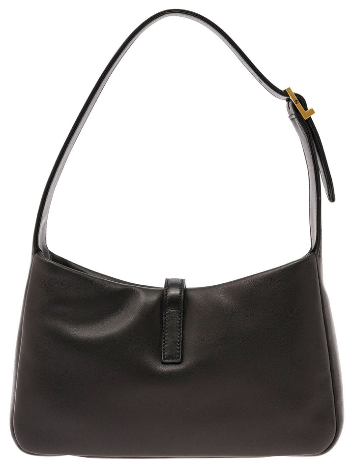 Saint Laurent Women 'Le 5 À 7 Padded' Black Shoulder Bag With Logo Detail In Padded Leather Woman