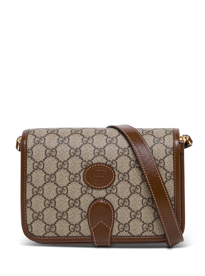 Gucci Men Gucci Man's Gg Supreme Fabric Crossbody Bag