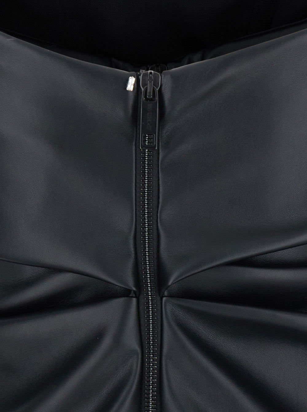 Sportmax Women 'Lindsey' Black Bandeau Top With V-Neck On The Back In Tech Fabric Woman