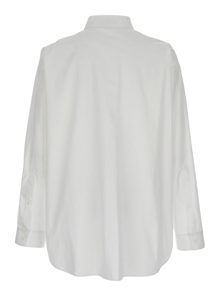 Balenciaga Men White Shirt With Pointed Collar In Cotton Man