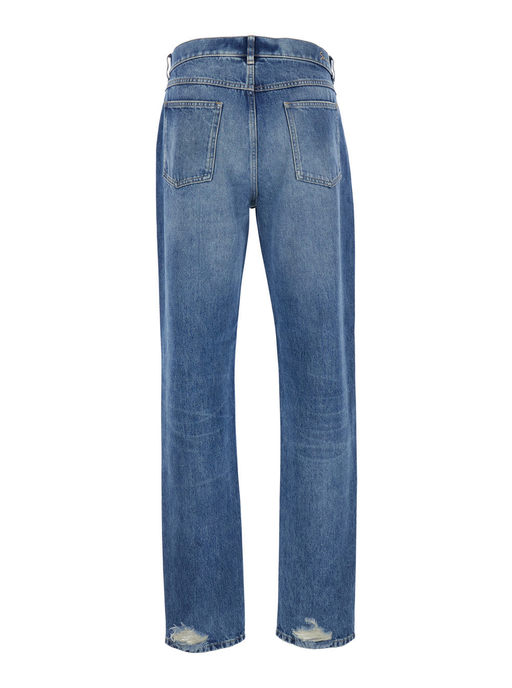 Givenchy Men Blue Five Pocket Denim Jeans In Man