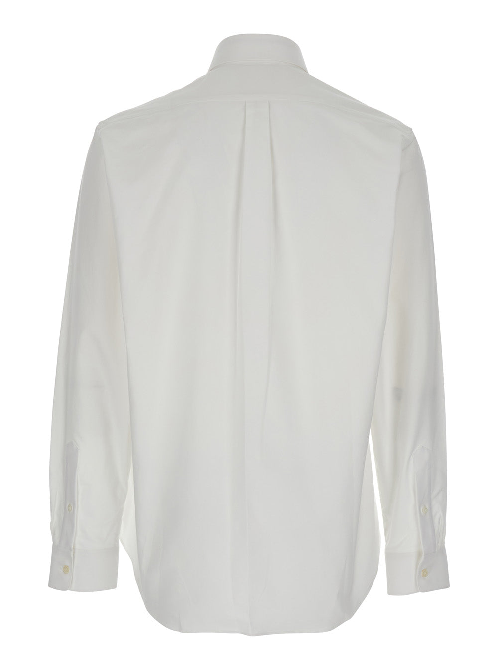 Givenchy Men White Shirt With Logo Embroidered On The Front In Cotton Man