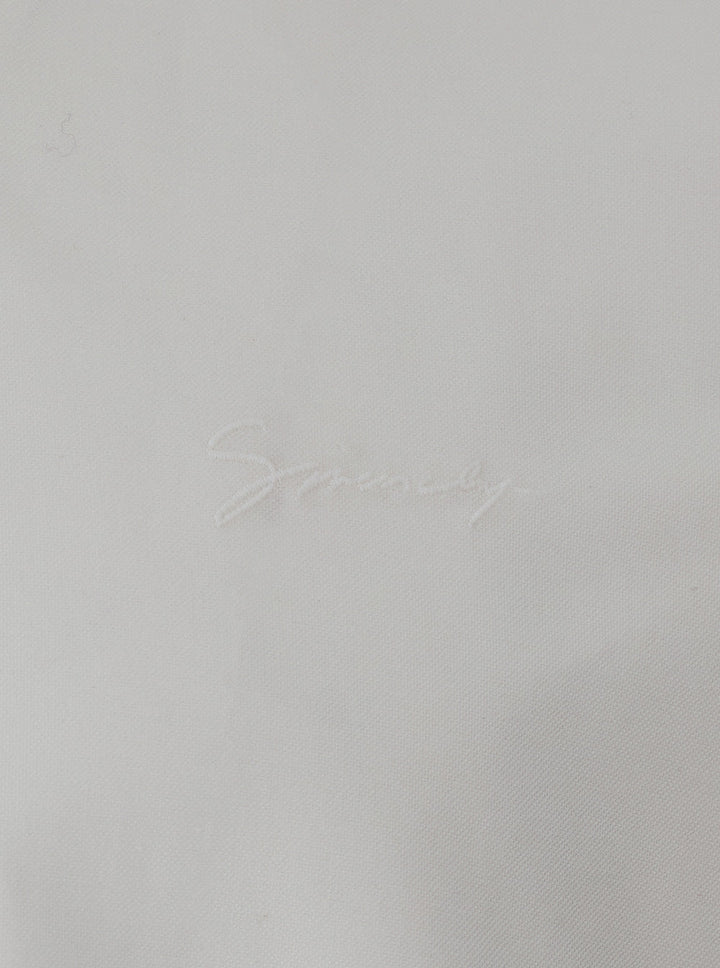 Givenchy Men White Shirt With Logo Embroidered On The Front In Cotton Man
