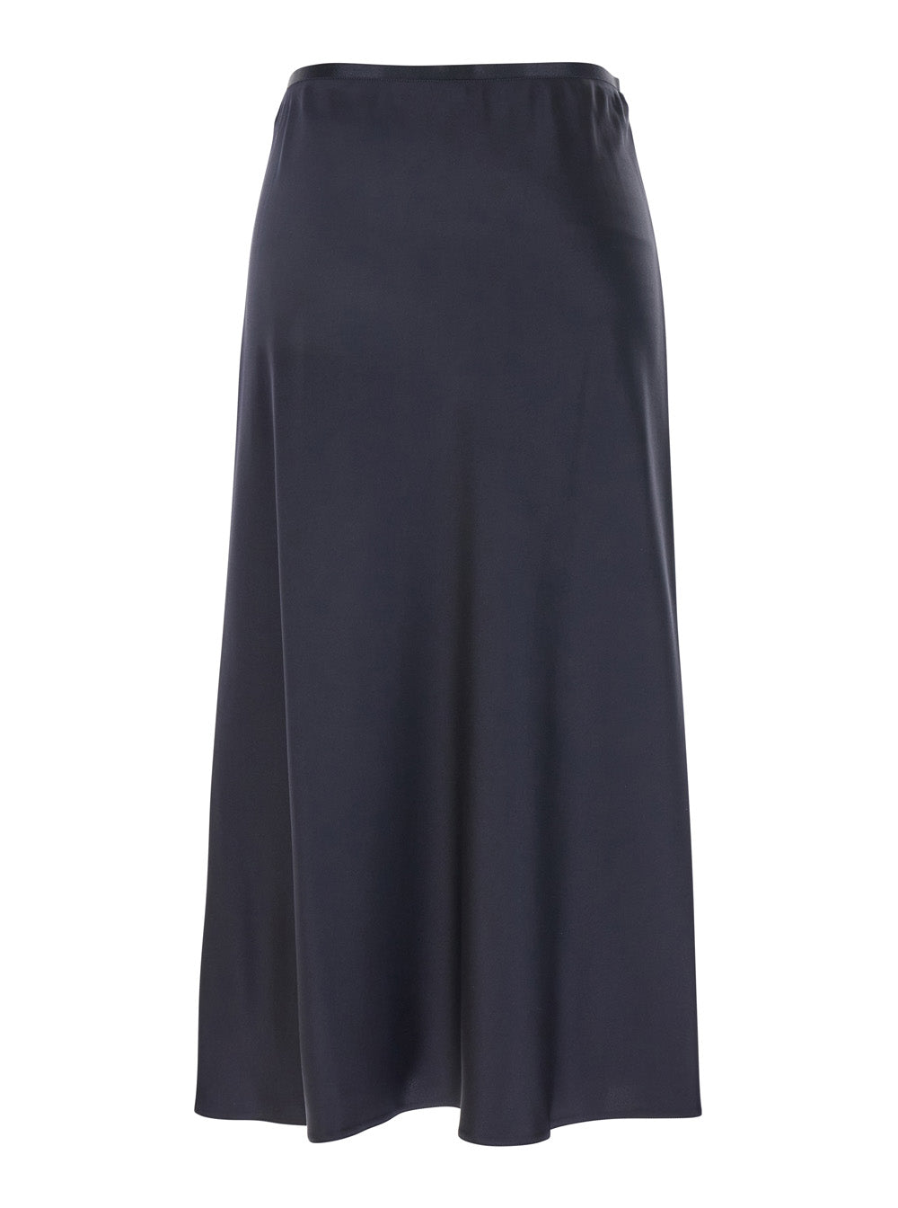 Max Mara Women 'Carnet' Blue Midi Skirt With Elastic Waist In Silk Woman