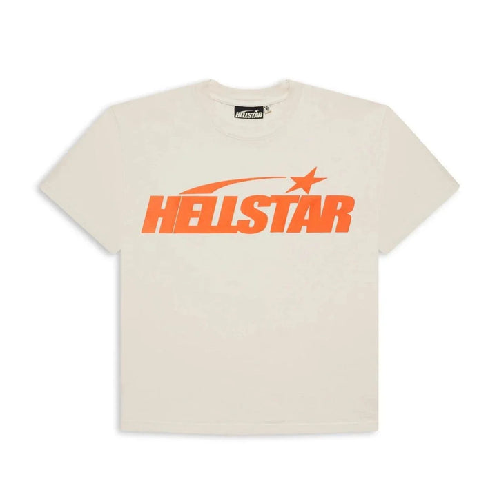 Hellstar Studios Classic T-Shirt Beige & Orange