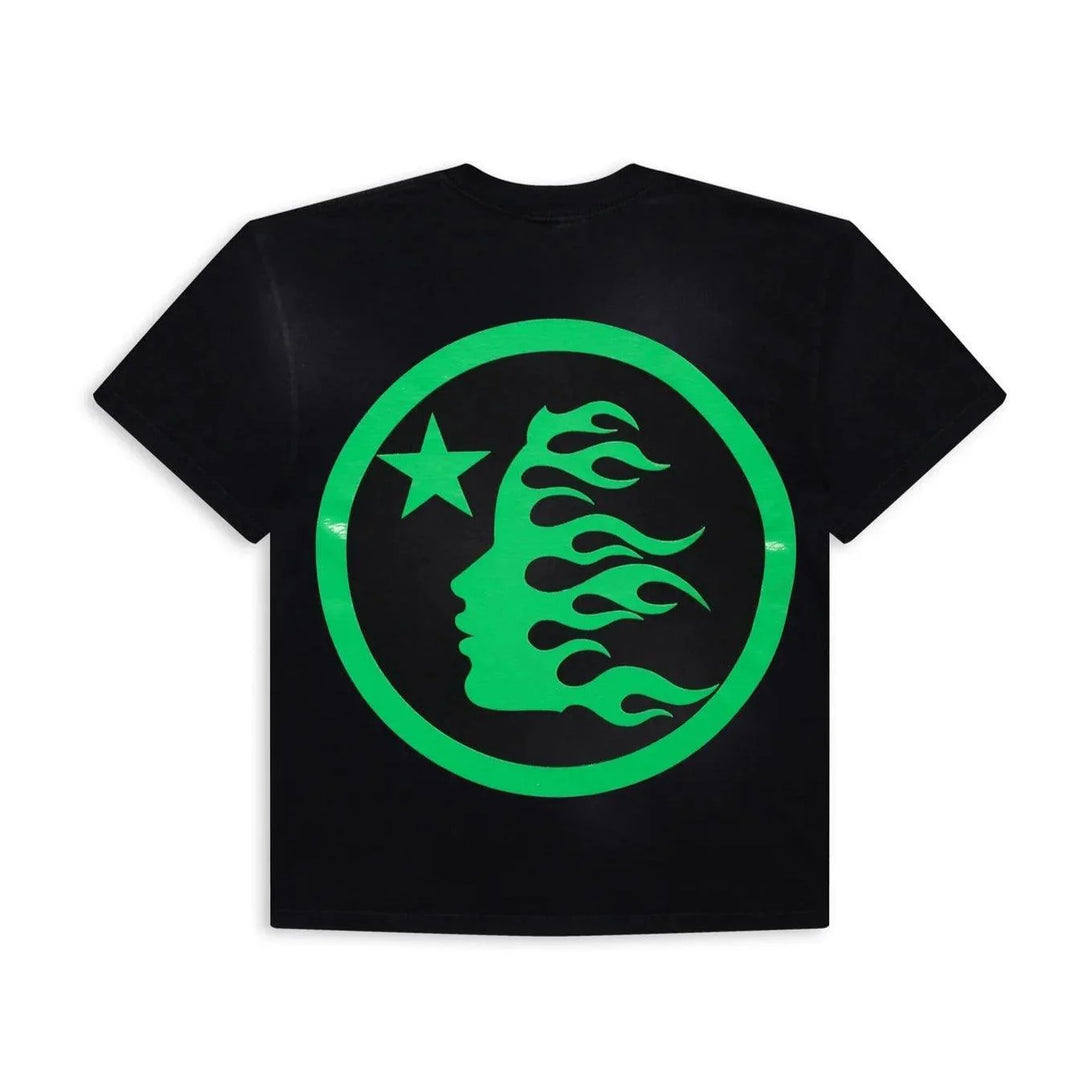 Hellstar Studios Classic Gel T-Shirt Black & Lime Green