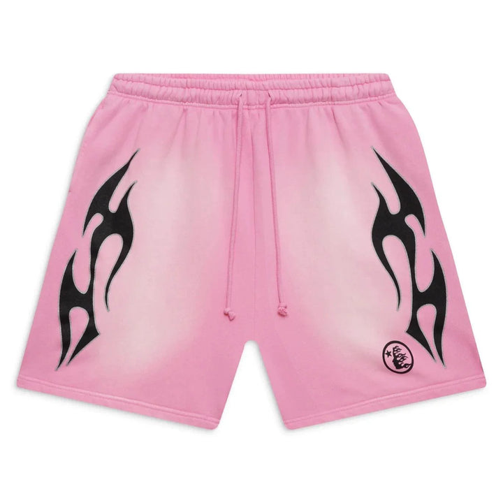 Hellstar Sports Flame Shorts Pink (Valentine's Day)