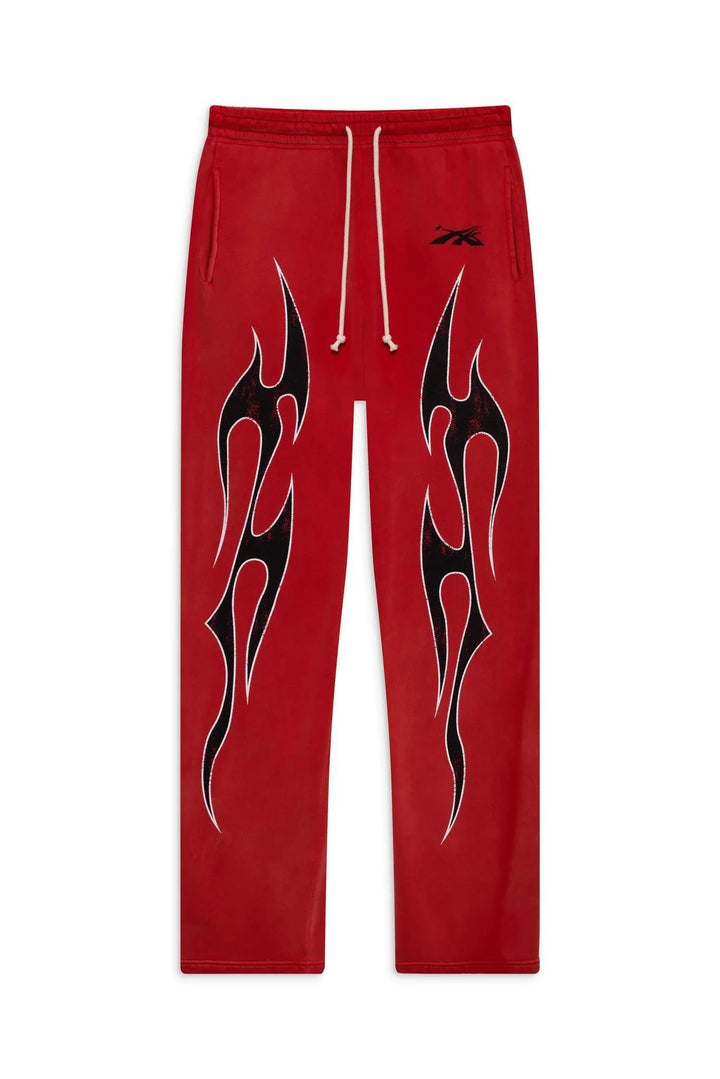 Hellstar Halloween Flame Sweatpants Red