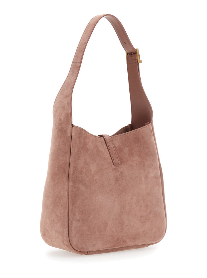 Saint Laurent Women 'Le 5 À 7'  Pink Shoulder Bag With Hook Closure With Cassandre In Soft Leather Woman