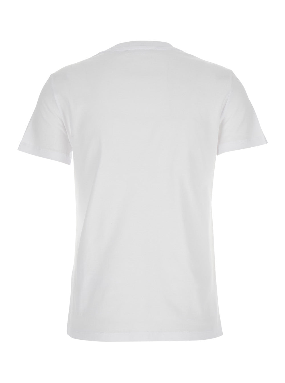 Max Mara Women White T-Shirt With Logo Printed On The Chest In Cotton Woman
