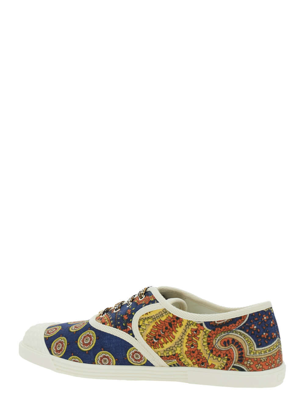 Valentino Garavani Men Multicolor Low Top Sneakerswith All-Over Floral Print In Cotton Man