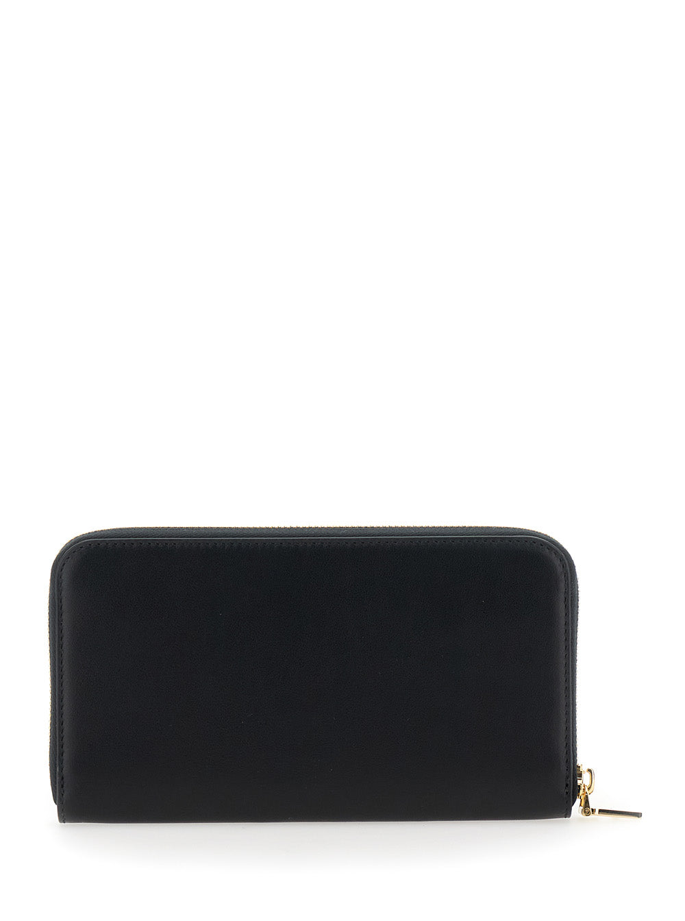 Ferragamo Women 'Continental' Black Wallet With Logo Lettering On The Front In Leather Woman