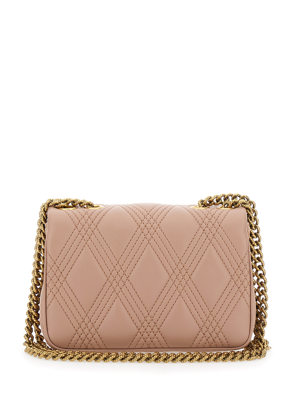 Valentino Garavani Women 'Quiltie 67' Pink Quilted Crossbody Bagwith Vlogo Plaque On The Front In Leather Woman