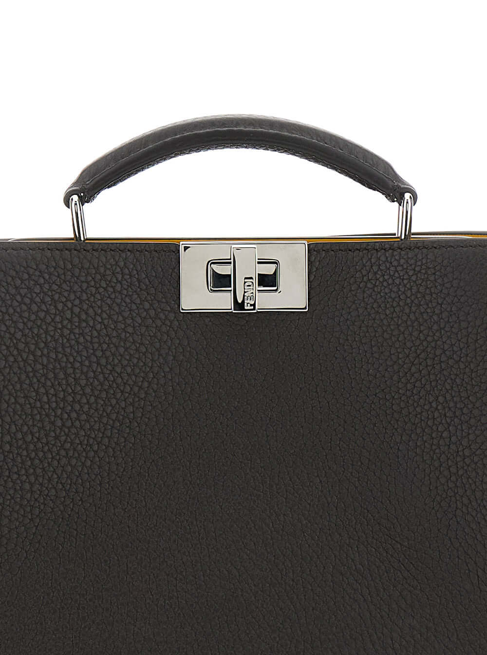 Fendi Men 'Iseeu Small' Brown Handbag With Removable Internal Pocket In Leather Man