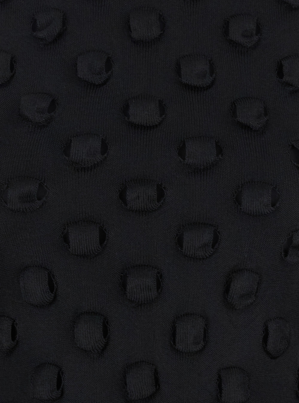 Sportmax Women Black Crewneck Dress With 3D Effect And Semi Sheer Design In Tech Fabric Woman