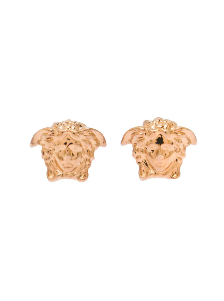 Versace Men Medusa Head Earrings In Gold-Tone Brass Man