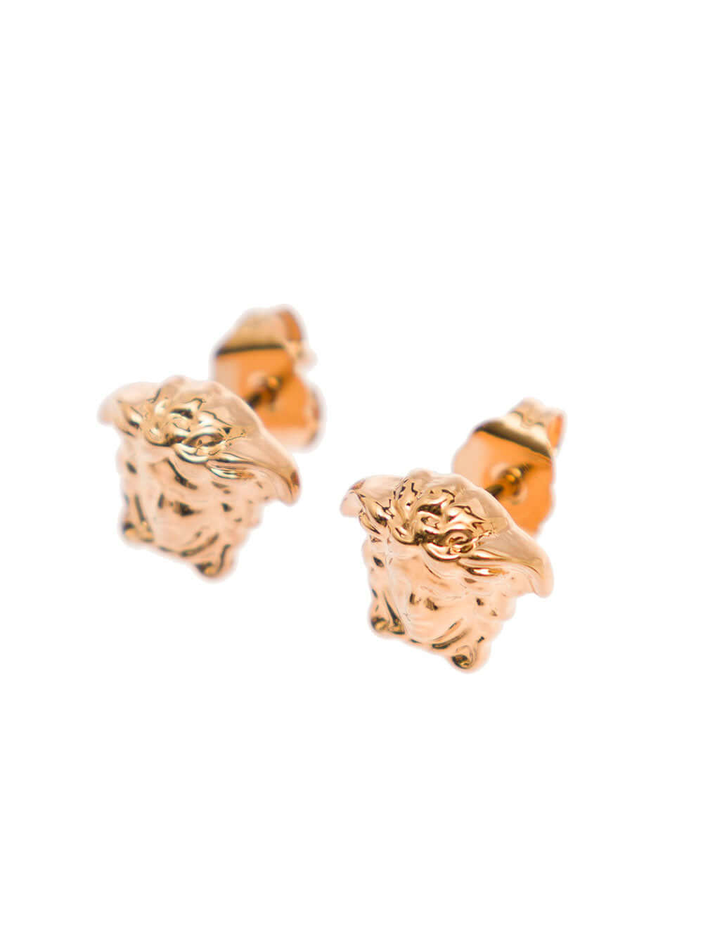 Versace Men Medusa Head Earrings In Gold-Tone Brass Man