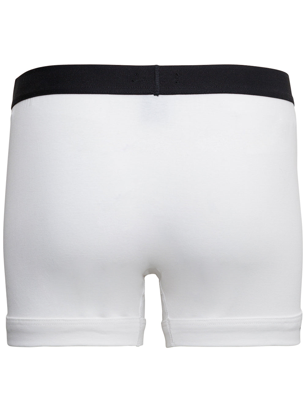 Tom Ford Men White Boxer Shorts With Elastic Waist With Logo Lettering In Cotton Man