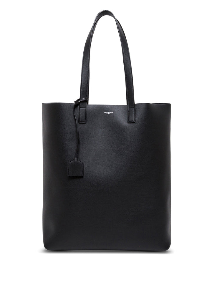 Saint Laurent Men Shopping Bold Handbag In Black Leather