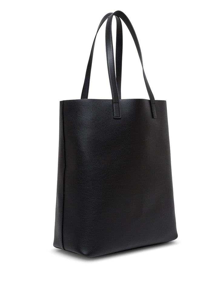 Saint Laurent Men Shopping Bold Handbag In Black Leather