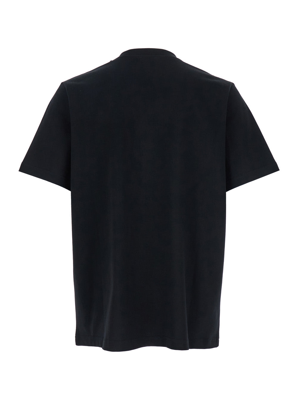 Casablanca Men Black Crewneck T-Shirt With Logo On The Front In Cotton Man