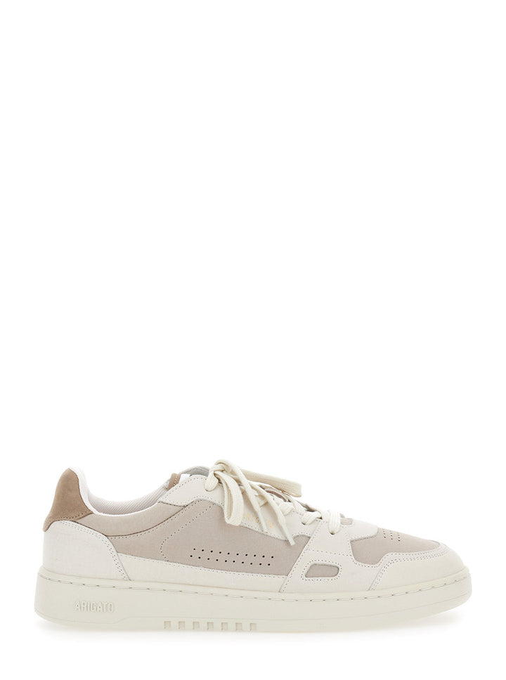 Axel Arigato Men 'Dice Lo' Beige Low Top Sneakers With Logo Patch On The Tongue And Logo Lettering On The Heel In Leather Man