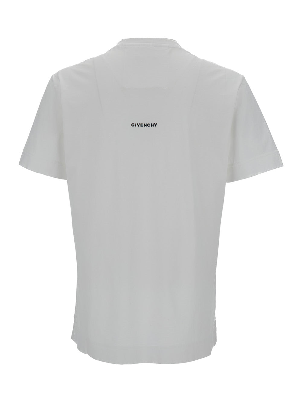 Givenchy Men White Crewneck T-Shirt With 4G Print In Cotton Man
