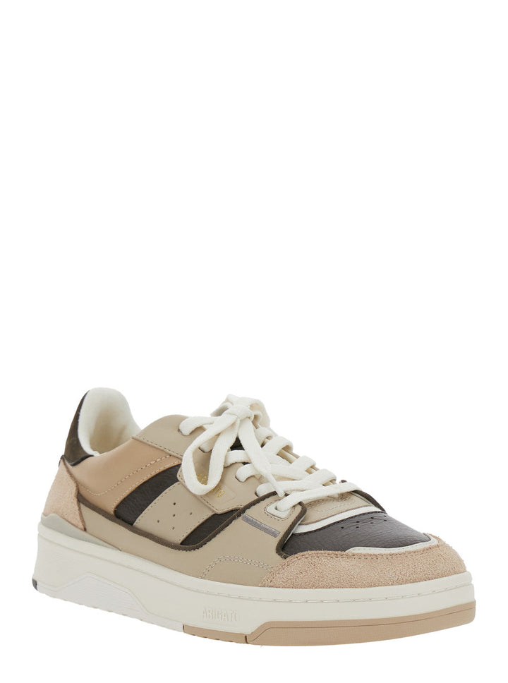 Axel Arigato Men 'Clay' Beige Sneaker With Inserts And Logo Embossed On The Side In Leather Man