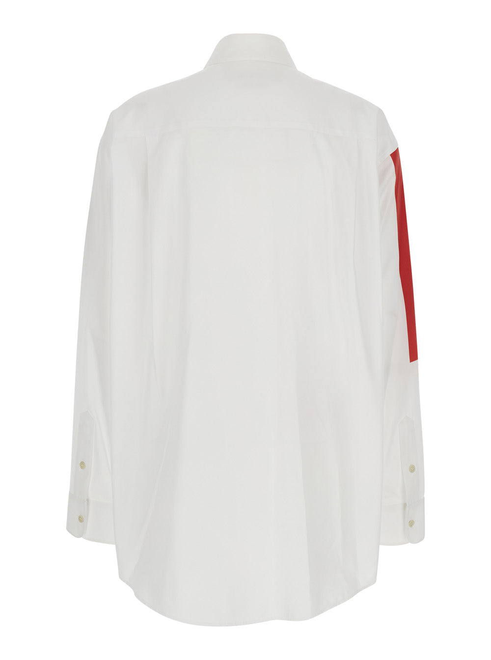 Marni Women White Shirt With Classic Collar And Graphic Print On The Front In Cotton Woman