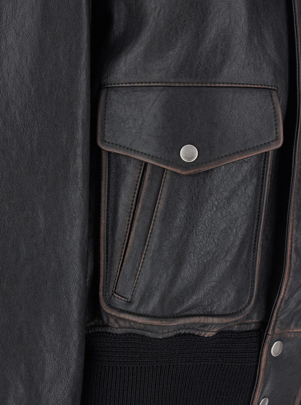 Saint Laurent Women Black Jacket With Removable Fur Collar In Leather Woman